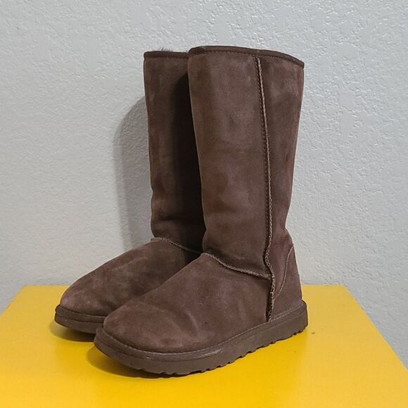 UGG Classic Tall Chocolate Boots - Picture 2 of 6